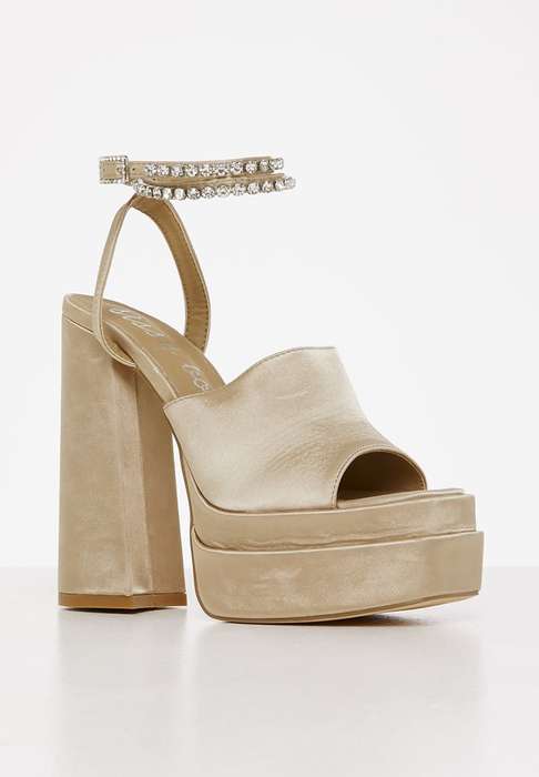 SISSY BOY Bratz platform heel - champagne UK 6