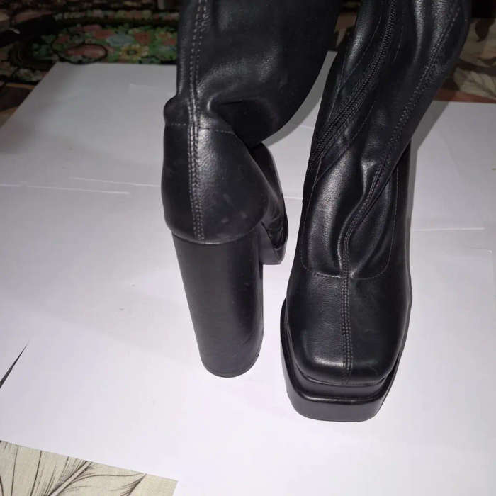SISSY BOY HIGH KNEE BOOT UK 5