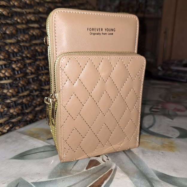 Forever Crossbody Wallet Purse with Phone Holder Sling Bag