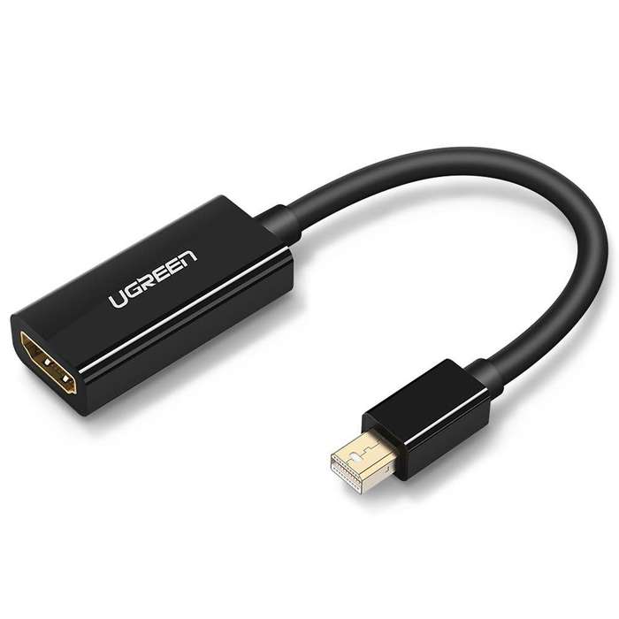 UGreen 10461 Mini DP Male to HDMI Female 1080P@60Hz Adap-BK