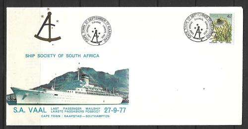 RSA - SA Ship Society of SA - SA Vaal - CT to Southampton