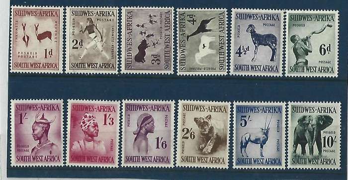 SWA. SACC 182-193 - Definitive issue - mint with some light hinge marks - good condition