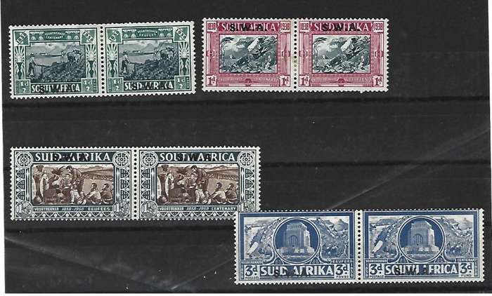 SWA. SACC 132 and 135 - Voortrekker Memorial Fund - Mint hinged - good condition