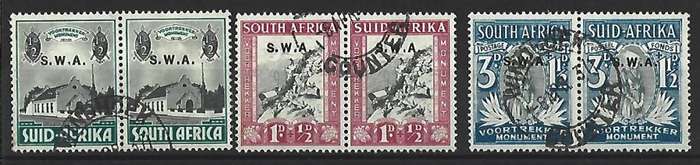 SWA. SACC 119,120 and 122 - Voortrekker Memorial Fund - Used - good condition