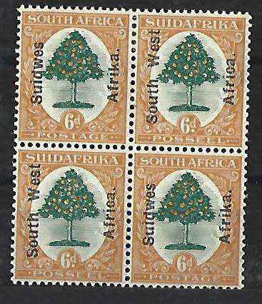SWA. SACC 69 - London Pictorials - Top pairs lightly hinged and bottom pair ** mint