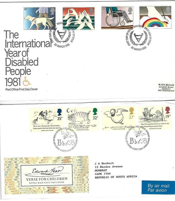 Great Britain - Set of 2 used FDC`s