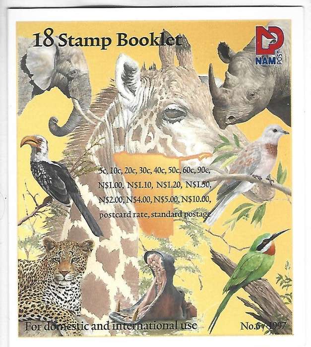 Namibia - SACC 226 - Fauna and Flora- booklet 9 - Complete