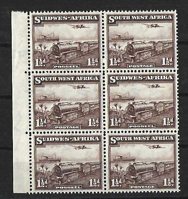 SWA- SACC 123 -  **mint pane of 6 stamps