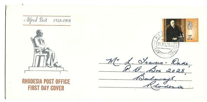 Rhodesia FDC - Famous Rhodesians