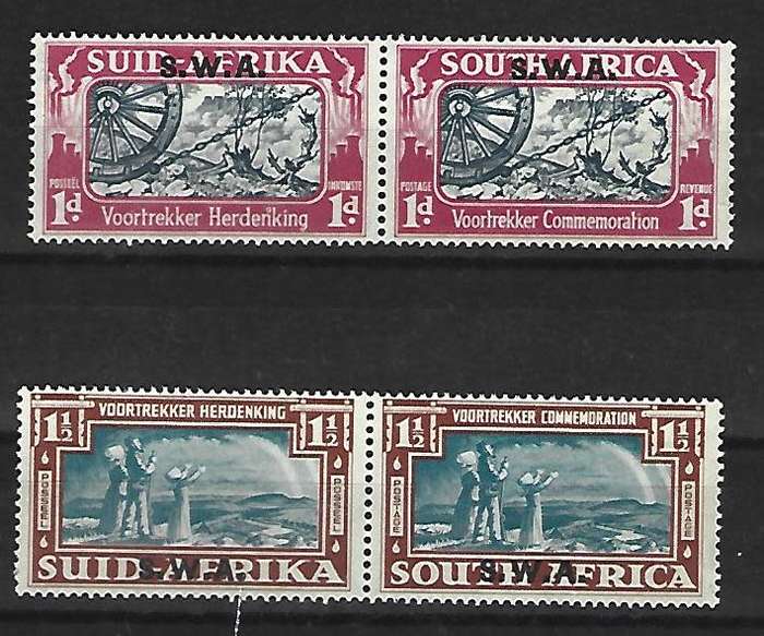 SWA. SACC 136-137- Mint hinged pair