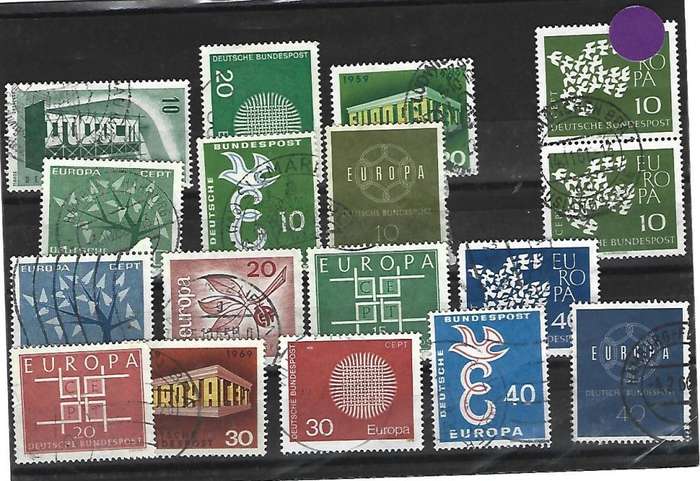 Germany Bundepost - set of used stamps