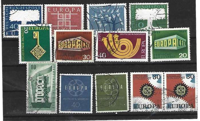 Germany Bundepost - set of used stamps