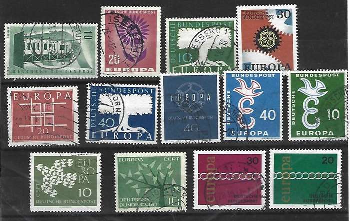 Germany Bundepost - set of used stamps