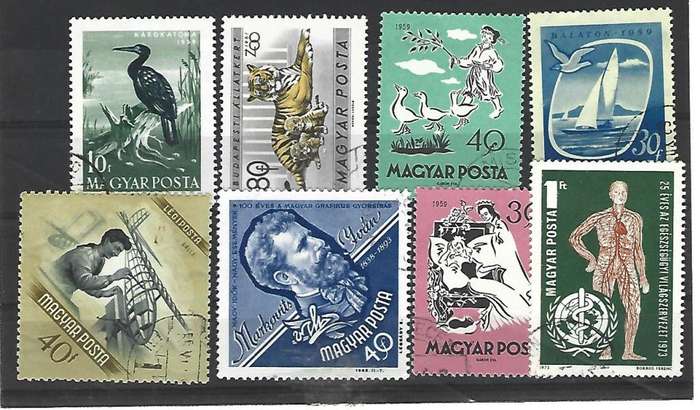 Hungary - set of used stamps