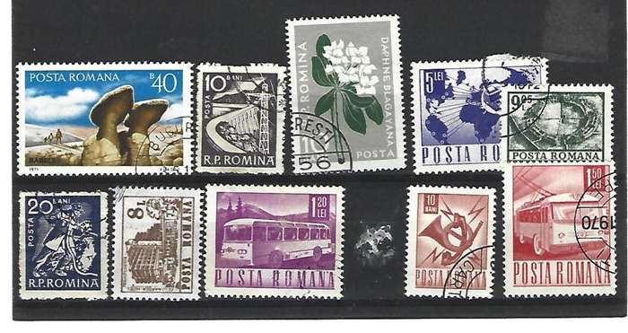 Romania - set of used stamps