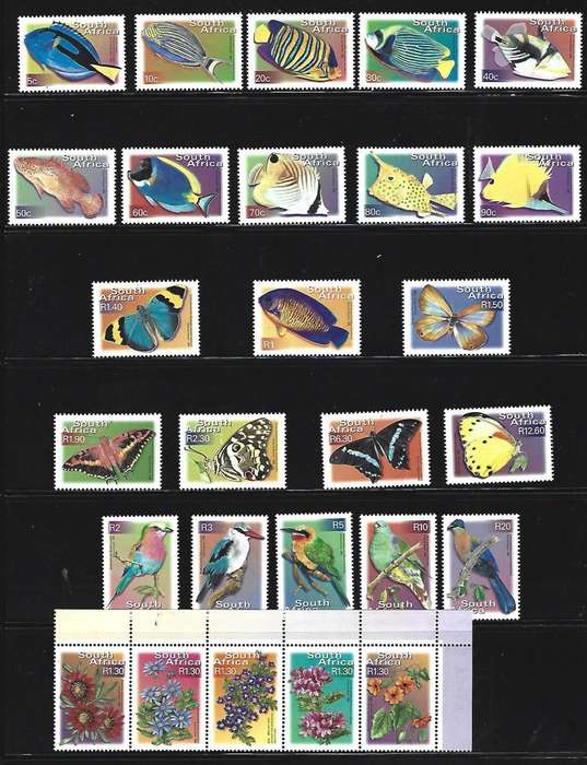 RSA - 7th Definitive - Full set of 22 + Setenant strip of 5 - ** Mint
