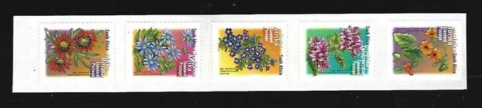RSA - 7th Definitive - SACC 1396-1402 - Setenant strip of 5 Self-adhesive - ** Mint