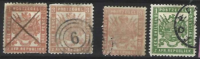 Zuid Afrikaansche Republiek - 1883- cancelled- as per scan