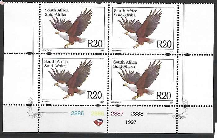 RSA- SACC 1001 - Six Definitive issue - R20 control block- **Mint