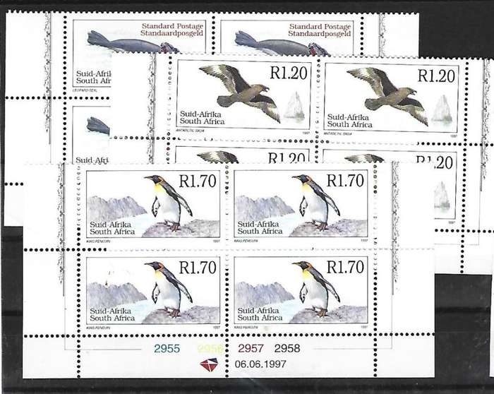 RSA- SACC 1061-1063 - Six Definitive issue - Full set controls- **Mint