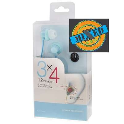 3 x 4 12 Variation Earphones--Blue