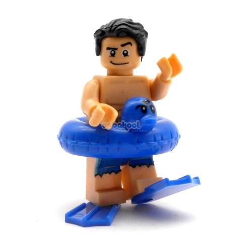 Building Blocks - Lego compatible - MiniFigure - MF147-Avengers-Superhero-Pool Party- Superman