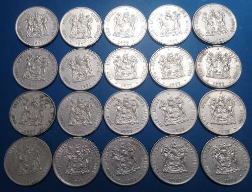 SOUTH AFRICAN R1 X 20 - 1977