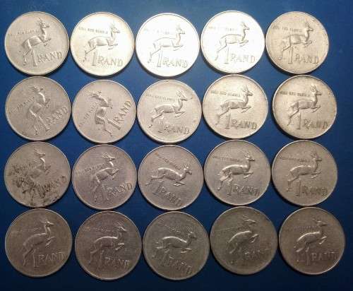 SOUTH AFRICAN R1 X 20 - 1977