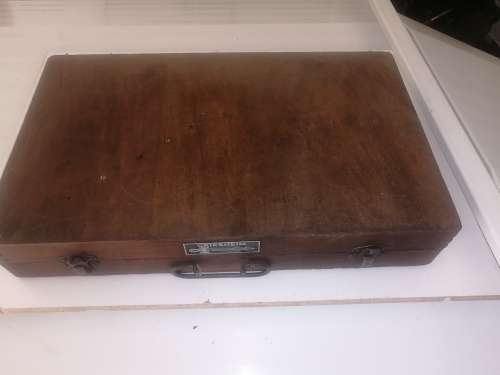Gas cutting torch set in wooden box - not complete as per photos