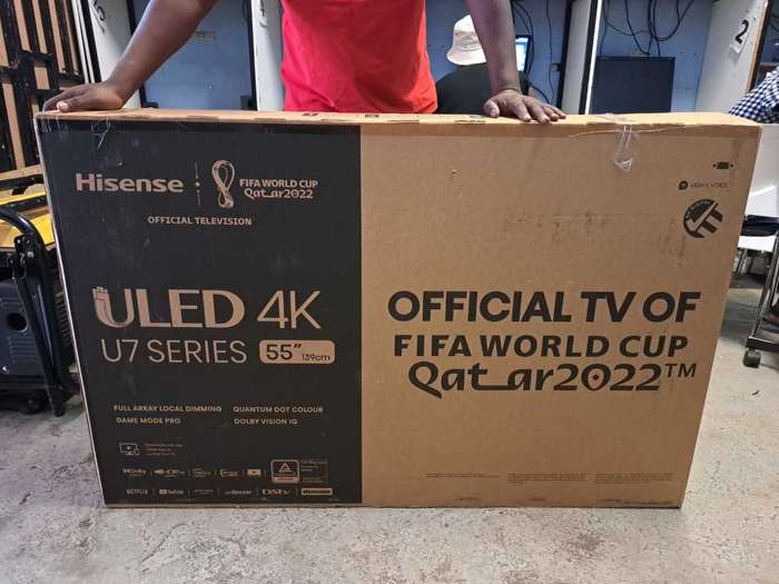 Brand New Boxed Android Hisense 55`U7H inch 4K, Smart Uled TV, Game Pro , Remote, 4 Years Warranty