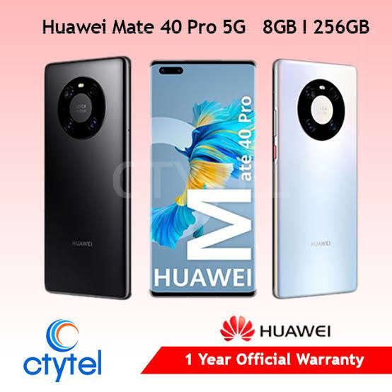 Water Proof Huawei Mate 40 Pro 5G, 8GB, 256GB, Android 13, Dual Sim, 5G LTE, 50MP, Bluetooth, WIFI