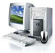 Mecer Premium Tower + 15" CRT monitor