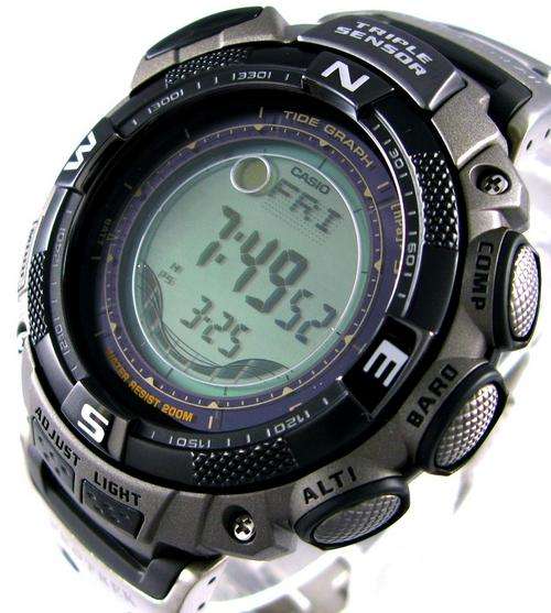 CASIO PROTREK TITANIUM PRG-130T 3 Sensor Solar! Compass-Baro-Alti-Thermo-Moontide #Best PRICE in SA#