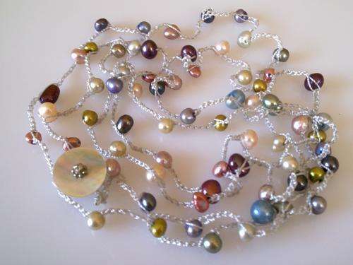 LONG PEARL CROCHET NECKLACE/BRACELET