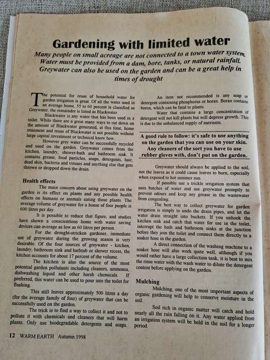 Warm Earth: Organic Growing - Healthy Living 1998 (3 magazines)