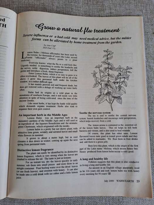 Warm Earth: Organic Growing - Healthy Living 2000 (3 magazines)