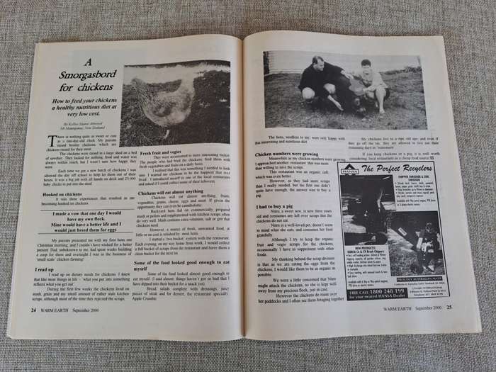 Warm Earth: Organic Growing - Healthy Living 2000 (3 magazines)