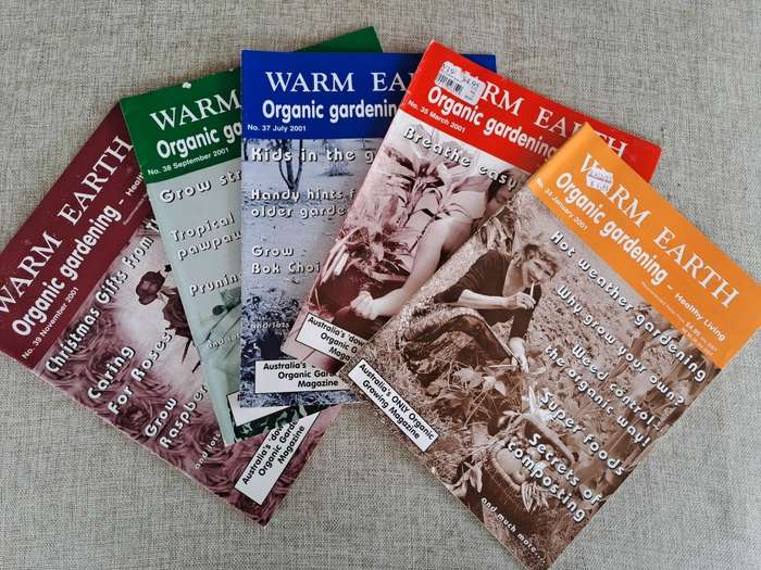 Warm Earth: Organic Growing - Healthy Living 2001 (5 magazines)