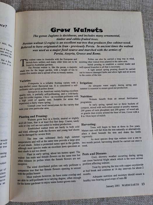 Warm Earth: Organic Growing - Healthy Living 2001 (5 magazines)