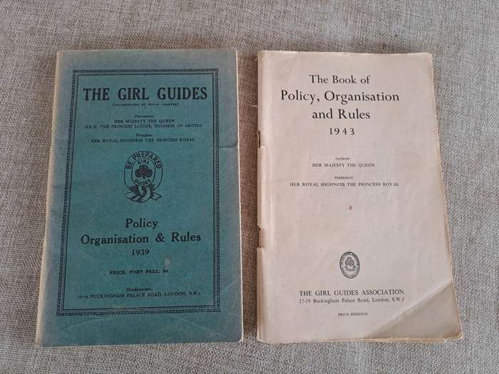 The Girl Guides, Policy Organisation Rules 1939 & 1943