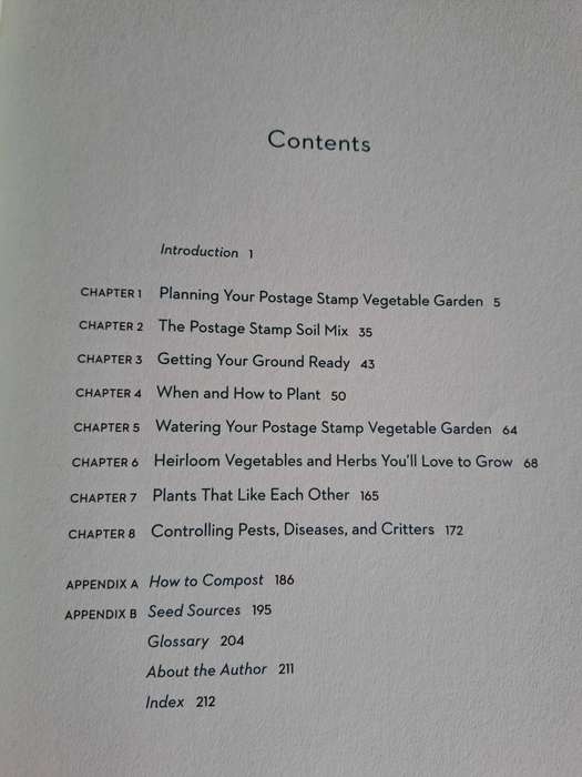 The Postage Stamp vegetable Garden - Karen Newcomb