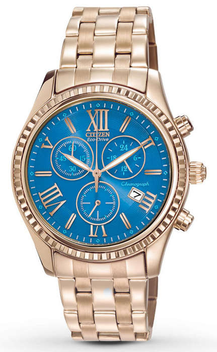 Mother's Day Special! CITIZEN ECO-DRIVE ROSE-GOLD BLUE DIAL WOMENS WATCH *Summer Sale*