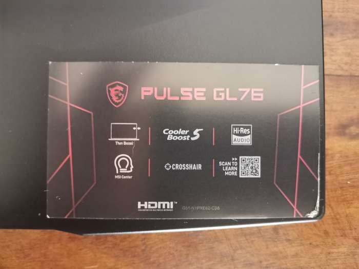 MSI 17inch Core Intel i7 16GB DDR4 Ram 256GB NVME