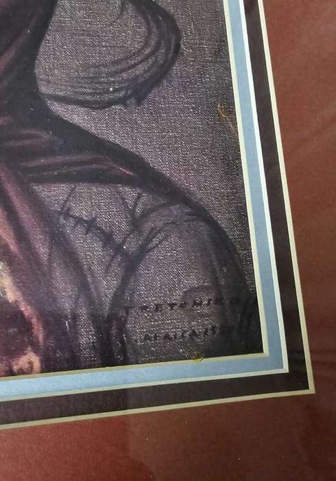 Valdimir Tretchikoff VEGETABLE LADY Signed Art Print - Signed by Artist in person 1959