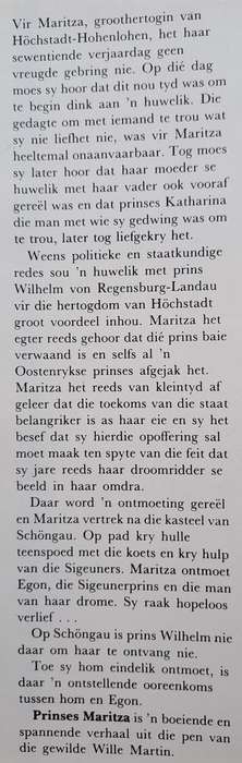 Wille Martin - Prinses Maritza