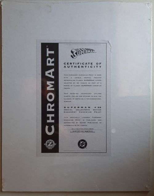 Chromart Superman #32 print