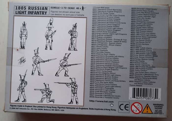 1805 Russian Light infantry #8073 (2004)