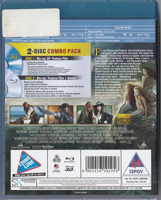 Pirates of the Caribbean: On stranger tides