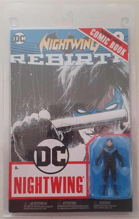 Nightwing w/DC Rebirth Comic (DC Page Punchers) 3` Figure