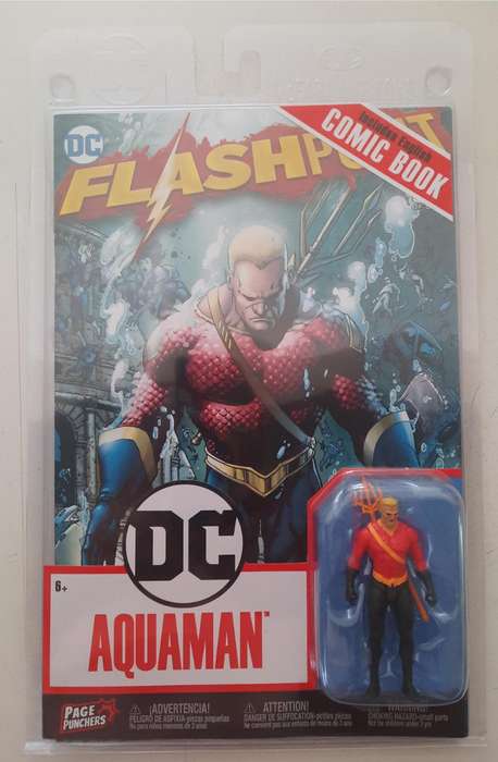 Aquaman w/Flashpoint comic (DC Page Punchers) 3` Figure